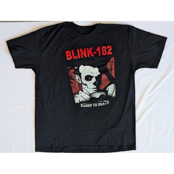 Blink-182 2016 Tour T-Shirt – Rare Misprint “Bored to Death” Size M - Picture 1 of 4